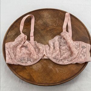 Dorina Bra Womens 38D Lace Underwire Eco Tan Neutral Pretty Sexy Floral